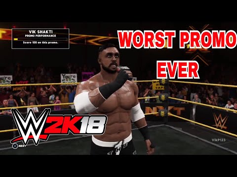 WWE 2K18 MY CAREER MODE - EP 2 “WORST PROMO EVER”