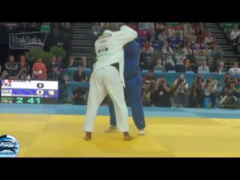 European Judo Championships Montpellier 2014 o100kg RINER (FRA) - BONDARENKO (UKR)