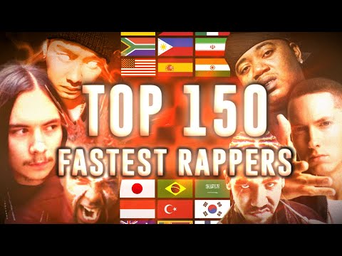 [2023] Top 150 Fastest Rappers in the World | Most Accurate