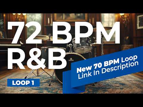 R&B Drum Loop – 72 BPM (4/4) | Smooth & Soulful Groove – Loop 1 (Free Download)