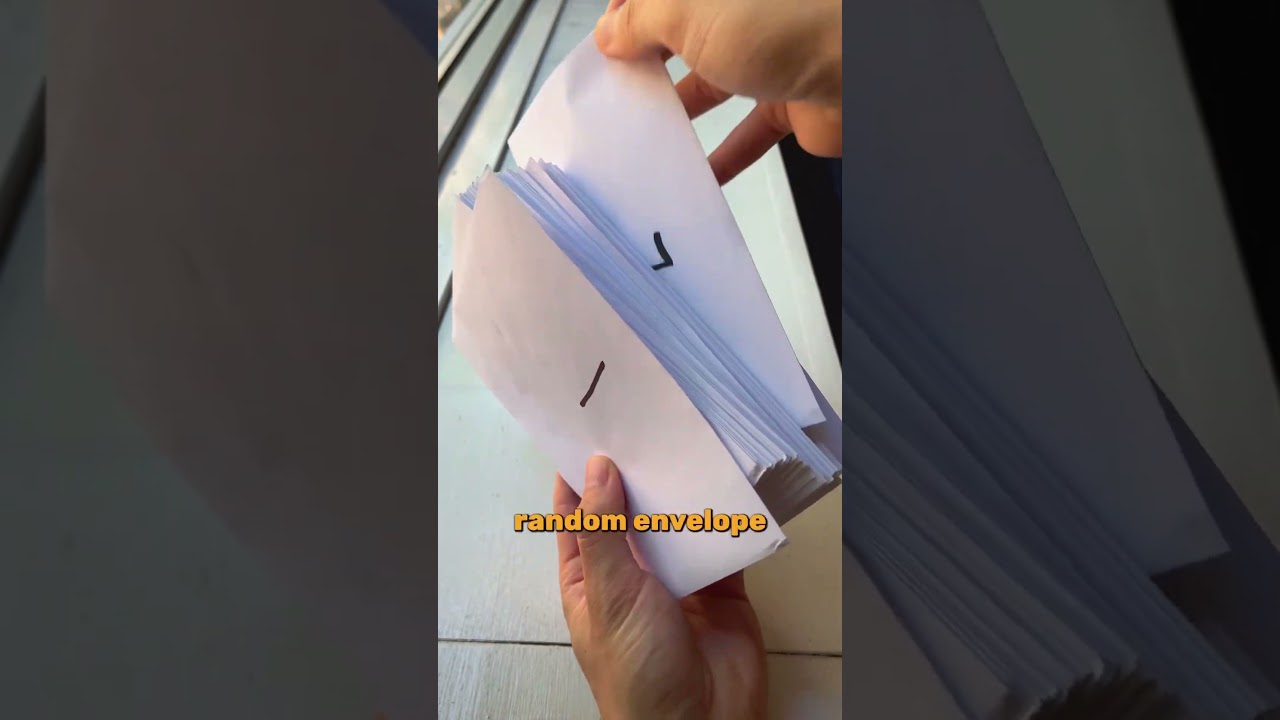 How to do the 100 envelope savings challenge