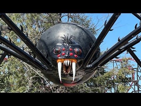 On-ride point of view of Spider