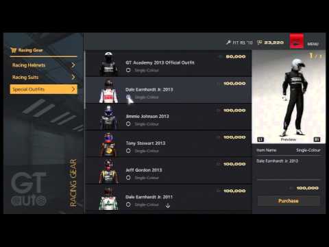 GT6 - All helmets and racing sutis