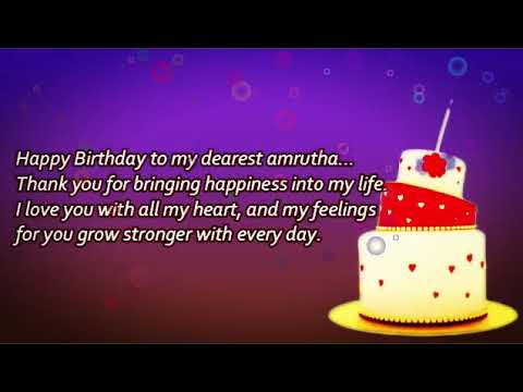 Happy Birthday Wishes Amrutha - Birthday wishes amrutha