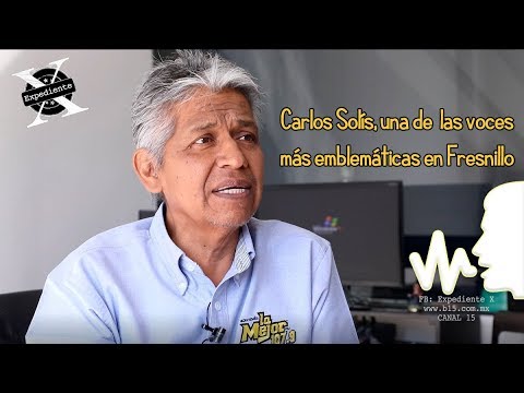 Carlos Solís una de las voces más emblemáticas en Fresnillo