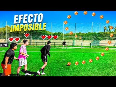 ⚽ BALÓN con EFECTO IMPOSIBLE 😵 ADELANTADAS !! ¡Retos de Fútbol!