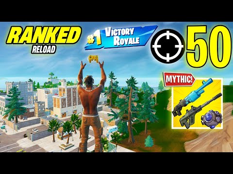 50 Elimination Solo "Ranked RELOAD” Gameplay Wins (NEW! Fortnite Chapter 7 PS4 Controller)