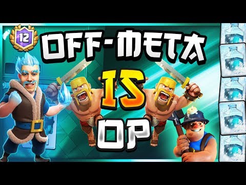 NO ONE EXPECTS THIS DECK! Off-Meta Miner Hog Rider Cycle Deck — Clash Royale