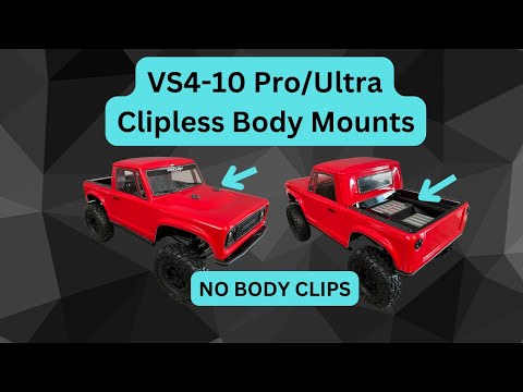 Vanquish VS4 10 Pro & Ultra Clipless Body Mounts