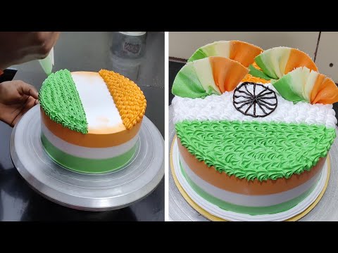 15 August Specal Cake Design Tiranga Jhanda Cake Design India Flag Cake