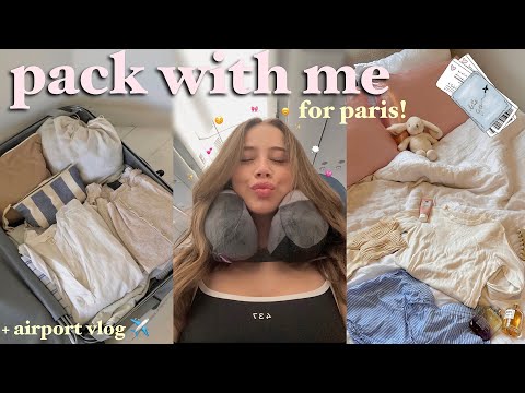 pack with me for paris!! 🎀 planning parisian outfits, clothing haul, how i pack, & airport vlog...