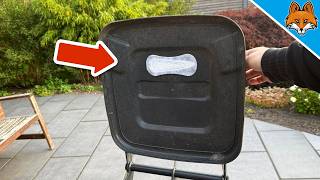 Stick a Panty Liner under the Trash Can Lid and WATCH WHAT HAPPENS💥(Genius)🤯