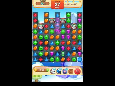 Jewel Match King Level 267 - Walkthrough ( No Booster )
