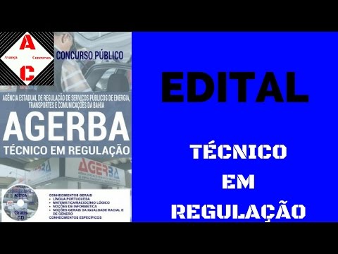 Apostila Concurso AGERBA 2017 - Técnico em Regulação