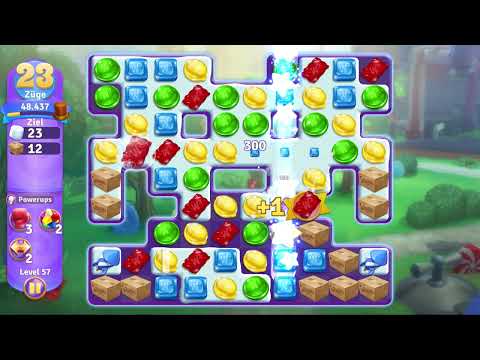 Wonka's World of Candy Level 57 no booster [Gameplay Walkthrough] [Zynga]