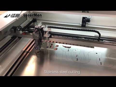 LaserMen LM 1390 CO2 Hybrid Laser Cutter Machine with Double Heads mp4