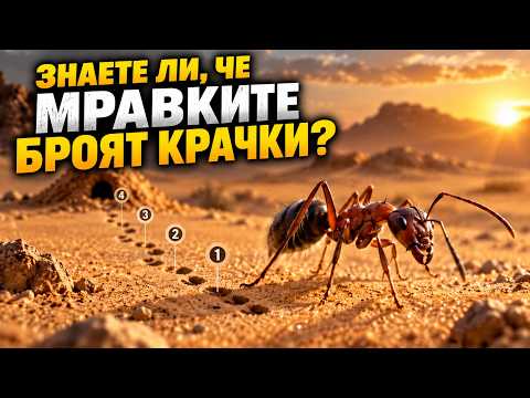 Знаете ли, че някои мравки намират пътя към дома, като буквално „броят“ крачките си?