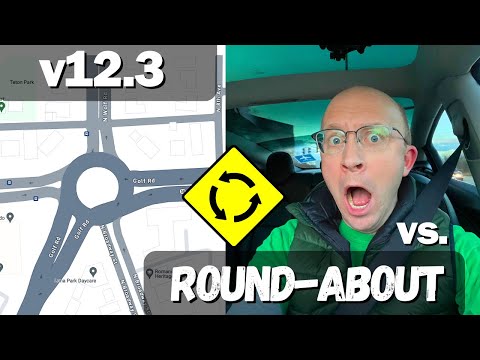 You Won’t Believe What Tesla’s FSD V12.3 Does in Roundabouts