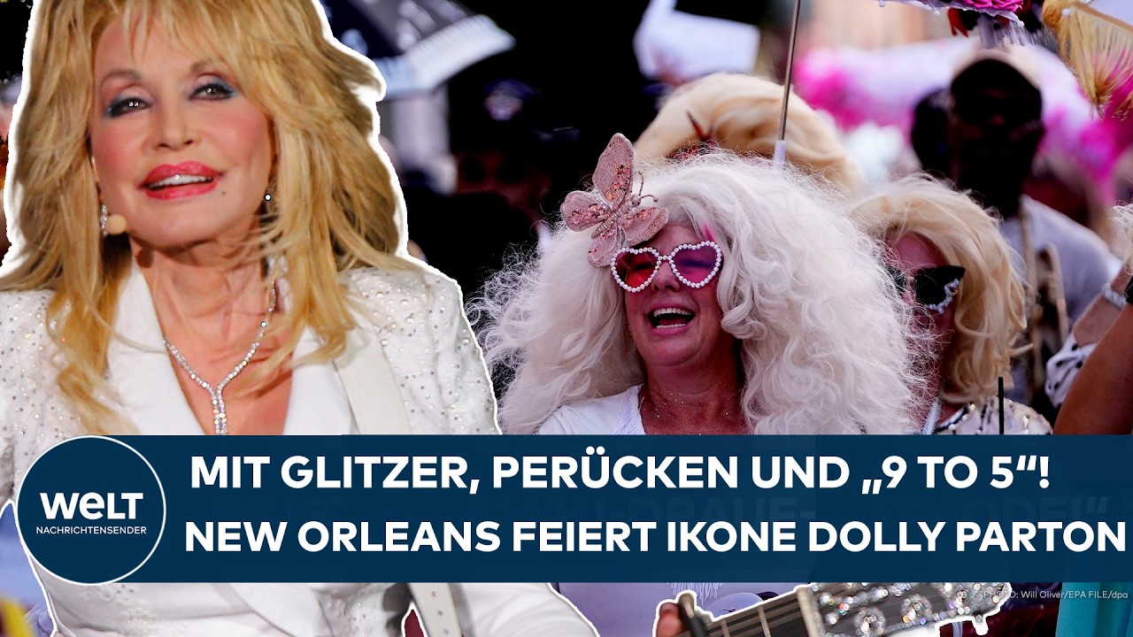NEW ORLEANS: Tausende Fans ehren verstorbene Musik-Ikone Dolly-Parton! Mega-Parade in USA!
