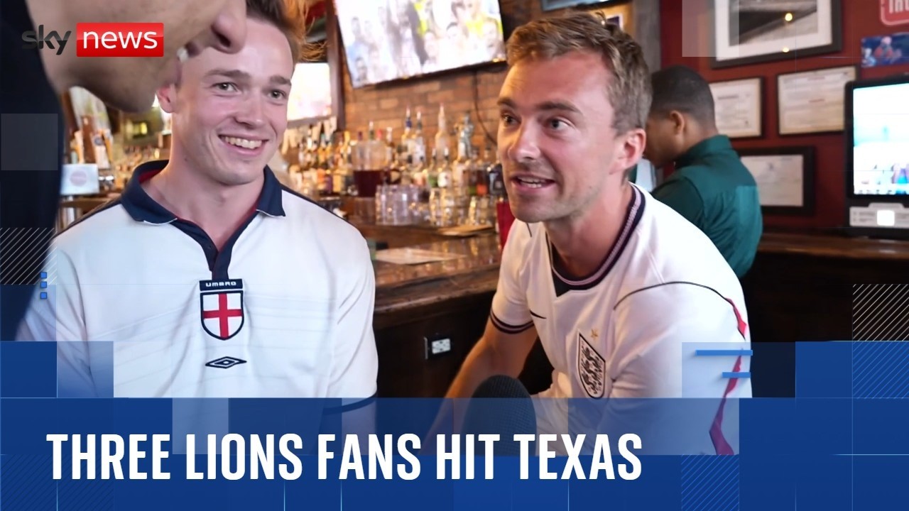 Video: England World Cup opener vs Croatia draws fans to Dallas amid heat and high ticket prices