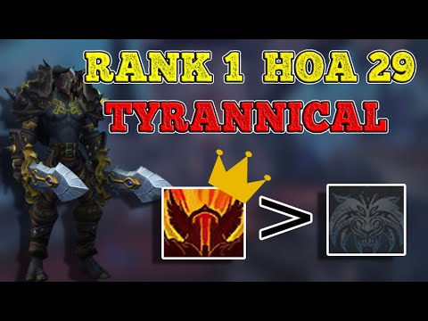 Rank 1 Tyrannical HoA29 Fury Warrior PoV! (Its not plaguefall like I say 3 seconds in)