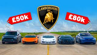 Melhores Lambos vs Melhor Tesla: CORRIDA DE ARRANCADA