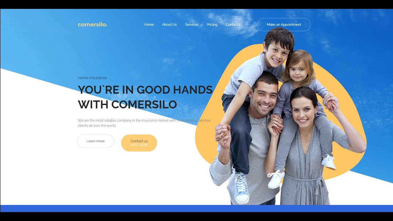 FREE Insurance Website Template
