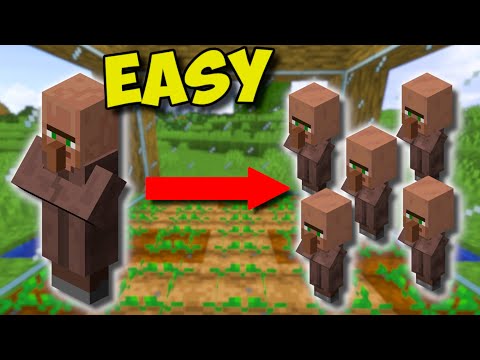 (1.17+) EASIEST Way To BREED VILLAGERS In Minecraft!!! - Simple Villager Breeder