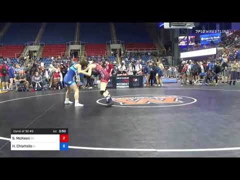 112 Lbs Consi Of 32 #2 - Summer McKeen, Oregon Vs Hope Chiattello, Iowa A4bc