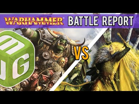 Orcs and Goblins vs Wood Elves Warhammer Fantasy Battle Report Ep 45