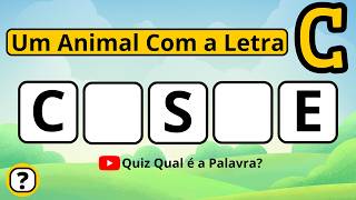 Quiz: Animais Com a Letra C - Adivinhe Qual é a Palavra