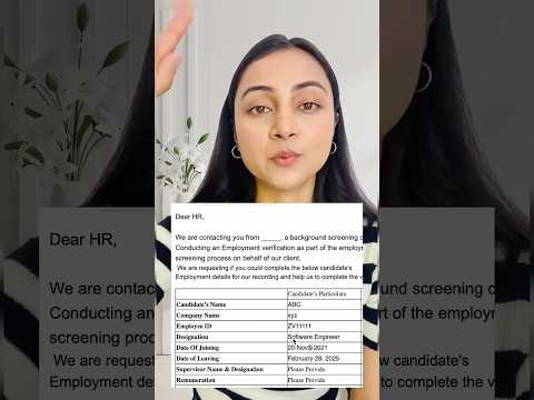 What’s Inside a Background Verification Email? 😱 (HR Secrets Revealed!) BGV