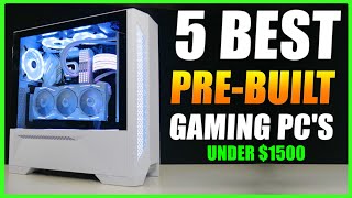 5 BEST PRE-BUILT Gaming PC's Under $1500 on Amazon 🔥