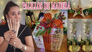 3 AWESOME CHRISTMAS IDEAS🎄TURNING SIMPLE WOODEN STICKS 😱 into ELEGANT ORNAMENTS🌟