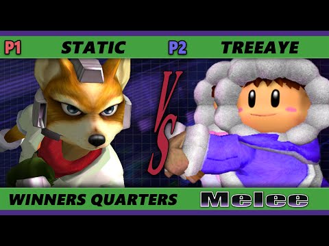 S@X 430 Winners Quarters - Static (Fox) Vs. treeaye (Ice Climbers) Smash Melee - SSBM