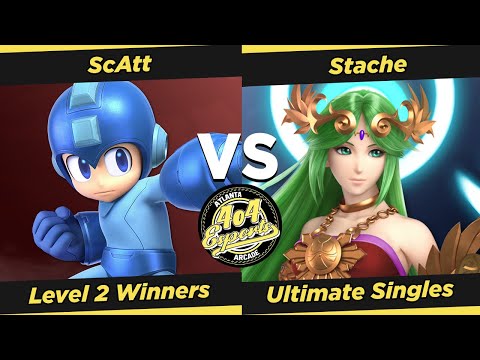 SSBU - 4o4 Smash Bowl - MVG| ScAtt (Mega Man) vs Stache (Palutena) - W. Top 16 Qualifiers Lvl 2