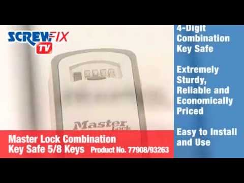 Screwfix Master Lock Combination Key Safe