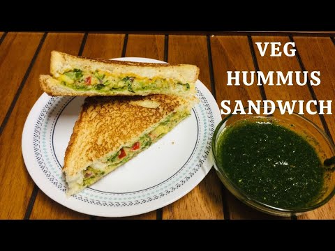 Veggie HUMMUS SANDWICH | Without mayonnaise Healthy Sandwich