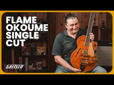 Gretsch Limited Edition Electromatic Flame Okoume Broadkaster Jr. 2025 - Present - Roundup Orange Bild 10