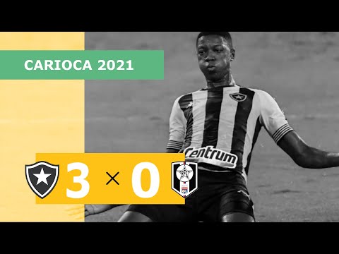 Botafogo 3 x 0 Resende - Gols - 07/03 - Campeonato Carioca 2021