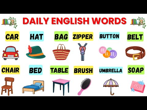 Learn 60 Basic English words That Natives Use Every Day | English for Absolute Beginners
