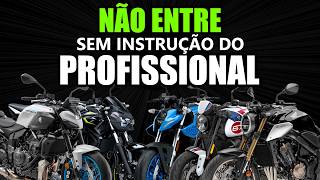 Não entre sem instrução do profissional - Moto usada de média ou alta cilindrada
