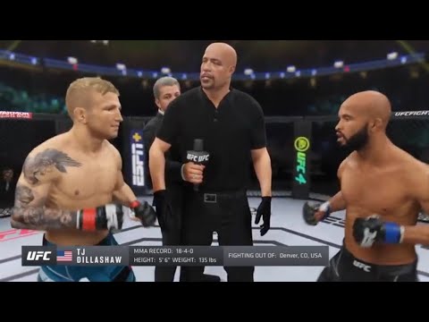 TJ Dillashaw vs Demetrious Johnson UFC 4 Fight