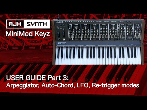MiniMod Keyz User Guide - Advanced Controller Features (Arpeggiator, Auto-Chord, LFO, Audio Outputs)