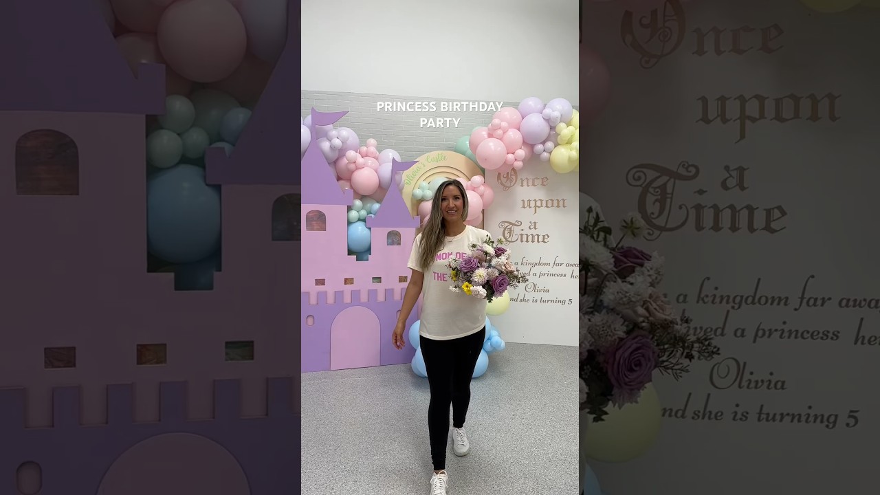 Liv’s 5th disney princess birthday party! Full video on my IG&TT! #birthdayparty #kidspartyideas