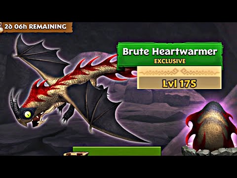 BRUTE HEARTWARMER MAX LEVEL 175 TITAN MODE - Exclusive Small Shadow - Dragons: Rise of Berk