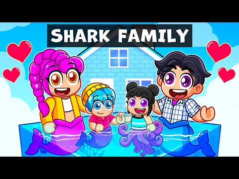 Having a SHARK FAMILY in Roblox! (Kpop Demon Hunters)