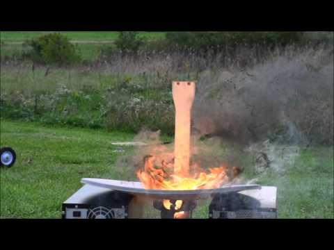 Melting a cell phone with thermite in slow motion
