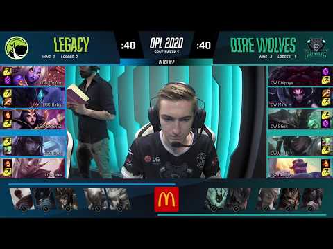 OPL 2020 - Split 1 Week 2 Game 7 - LGC vs DW