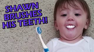 SHAWN'S 1st STEPS + FALLING DOWN THE STAIRS GAME CHALLENGE! Baby Go To Sleep!! (FUNnel Vision Vlog)